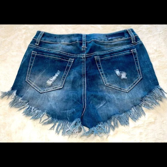 HIGH RISE JEAN SHORTS - Picture 3 of 3